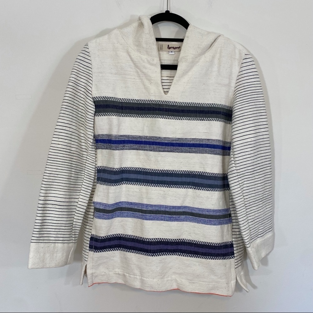 LemLem Striped Cotton Hoodie Small